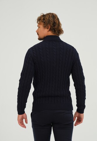 Pull-over Giorgio di Mare en bleu