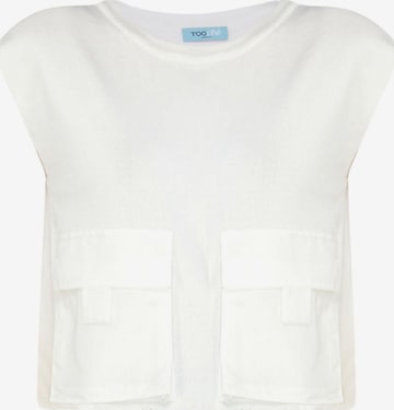 TOOche Shirt 'Taschen Top' in White: front