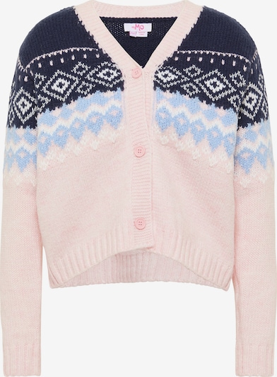 MYMO Neuletakki värissä vaaleansininen / tummansininen / pastellinpinkki, Tuotenäkymä