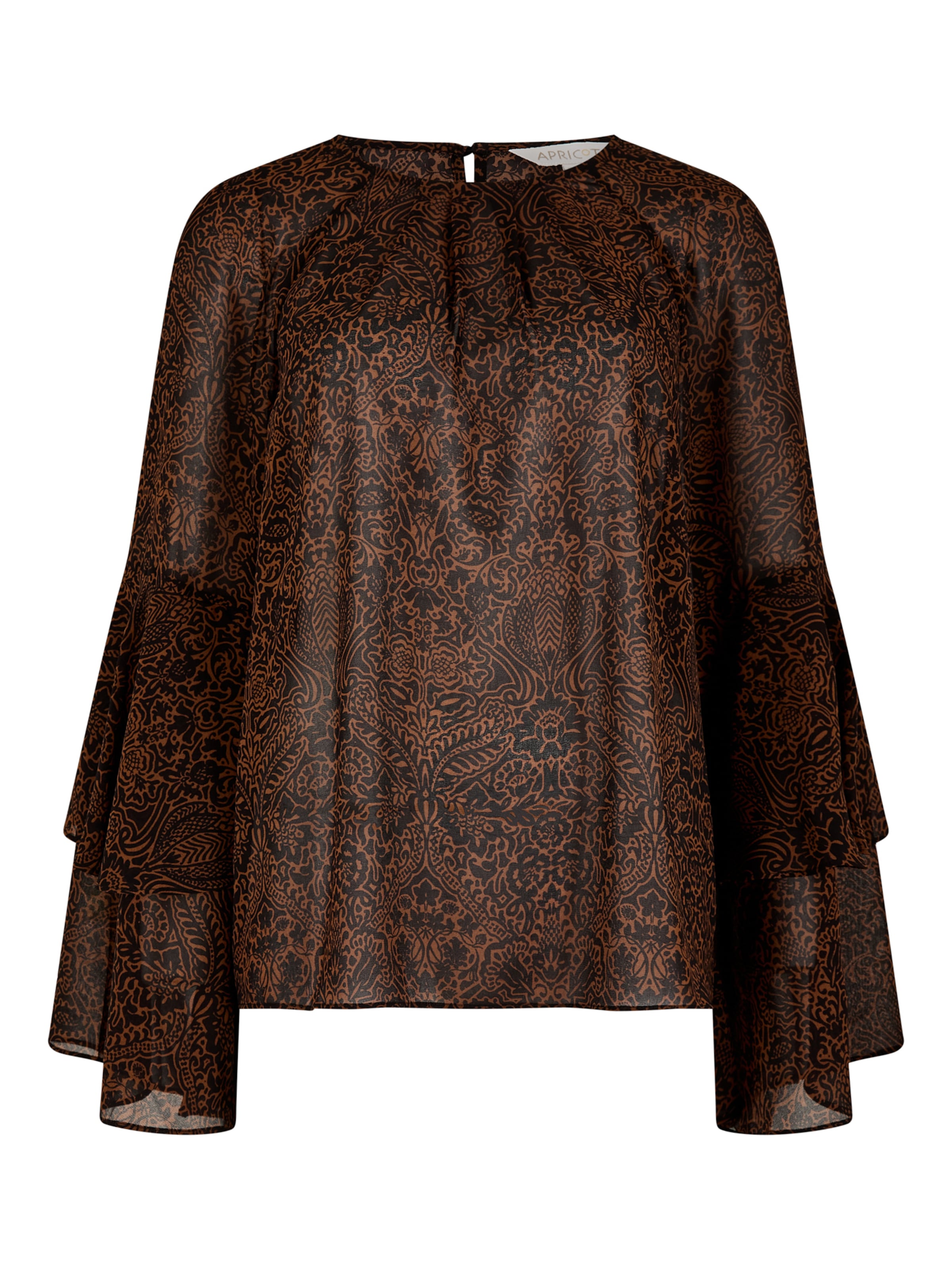 Chemisier ' ' Apricot en marron : devant