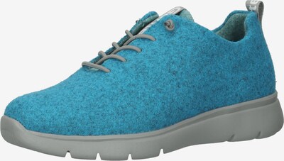 Ganter Chaussure de sport à lacets en turquoise / bleu chiné / gris clair, Vue avec produit