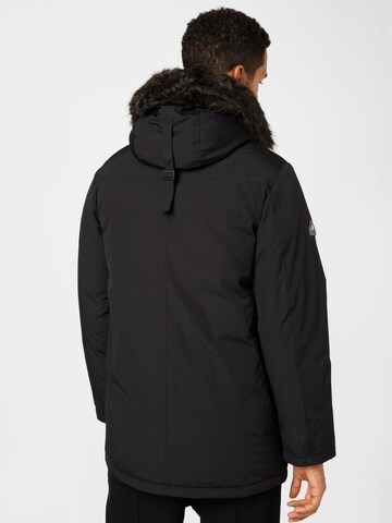 Superdry Winterparka 'New Rookie' in Zwart