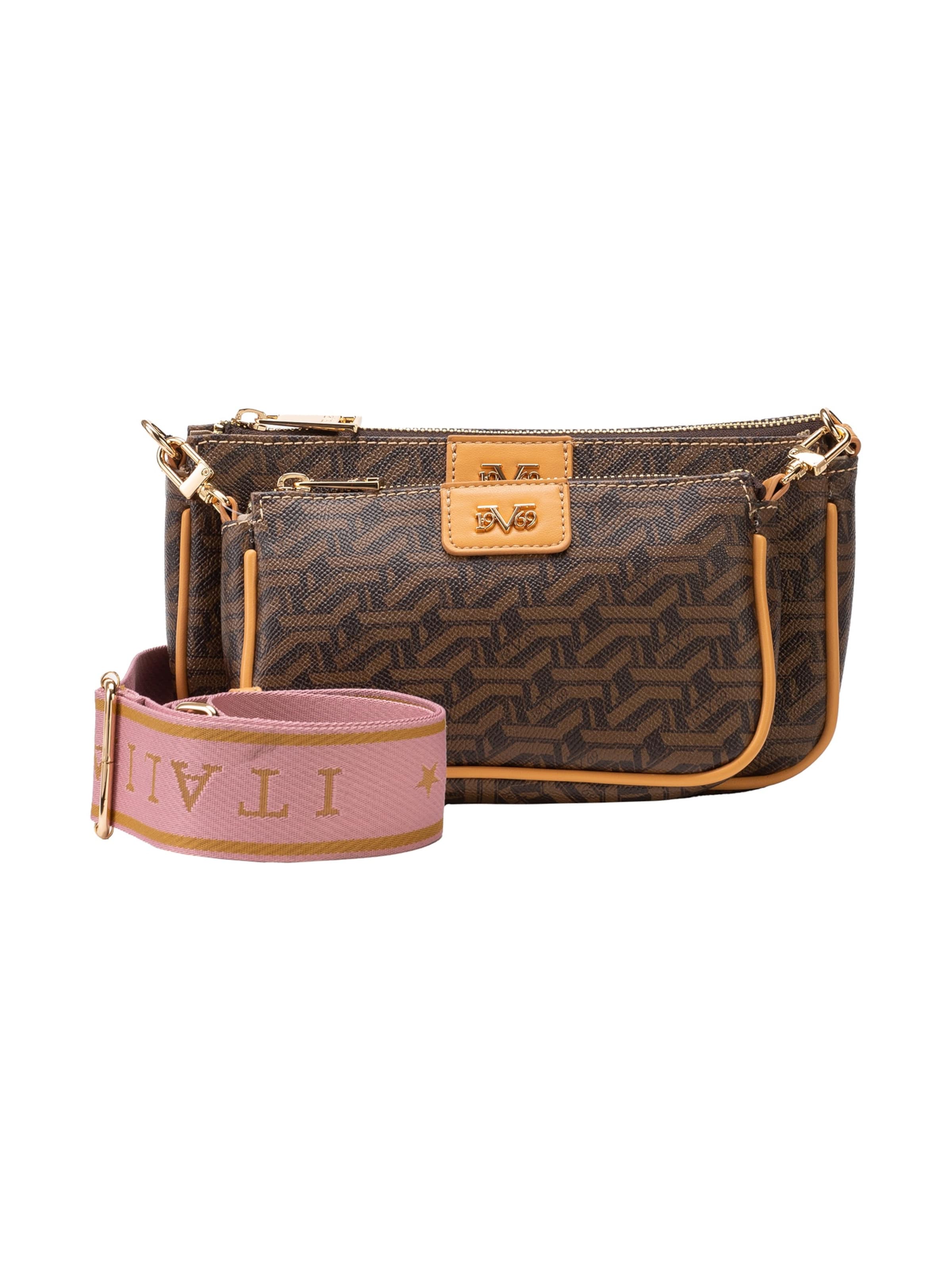 19V69 ITALIA Crossbody Bag 'Allegra' in Brown: front