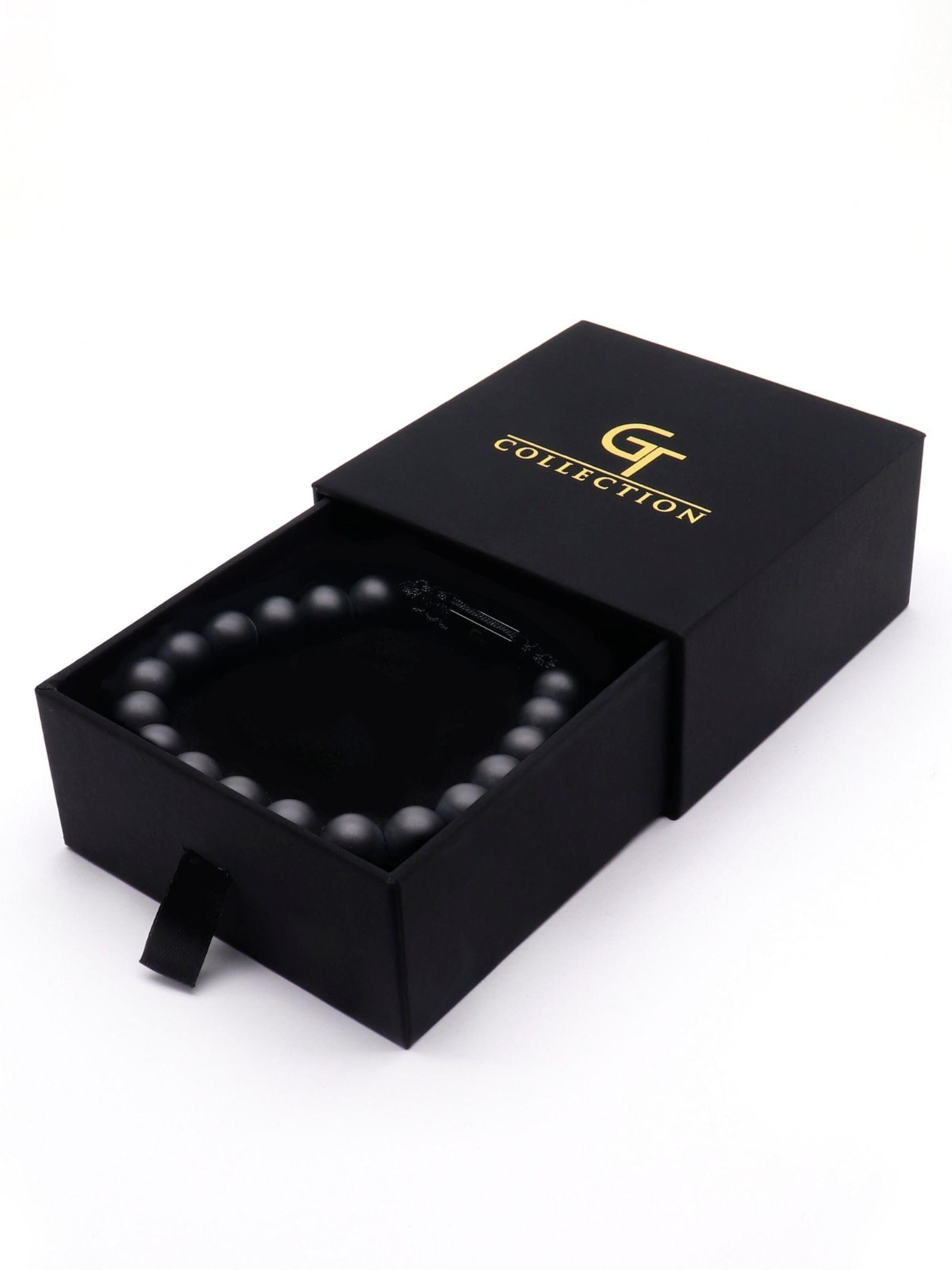 GT Collection Zapestnica 'Single-Bead' | črna barva