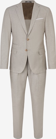 JOOP! Slim fit Suit 'Howlin-Bennet' in Beige: front