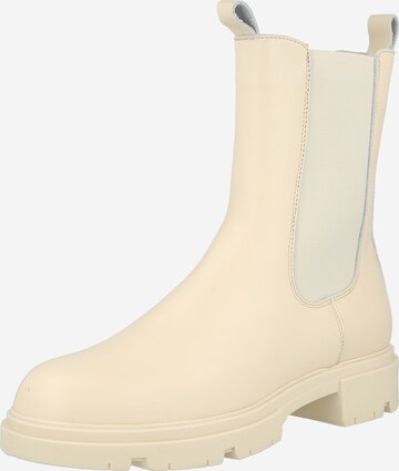 PS Poelman Chelsea boots in Beige: voorkant