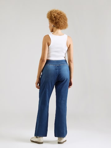 ONLY Carmakoma Flared Jeggings 'CARRoyal' i blå