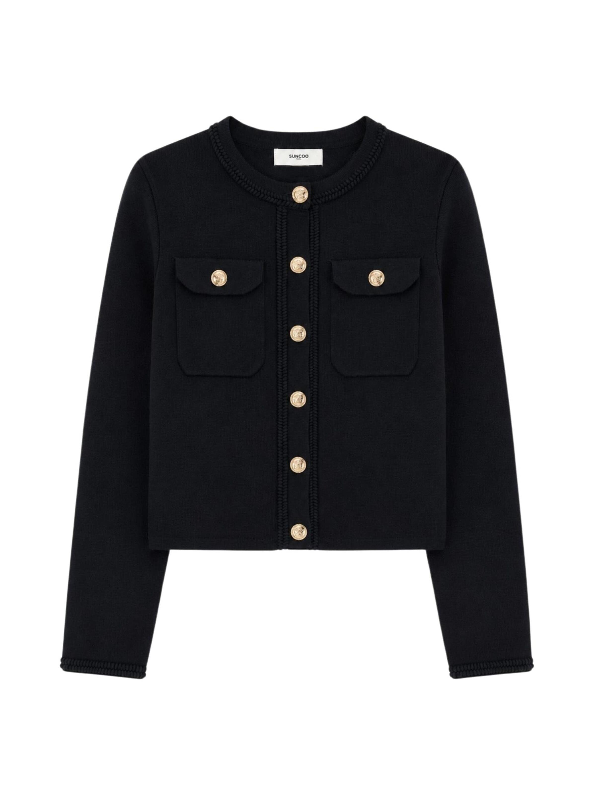 Suncoo - Blazer en negro: frente