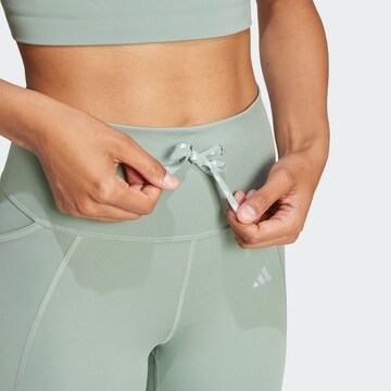 ADIDAS PERFORMANCE Skinny Sports trousers 'Essentials' in Green