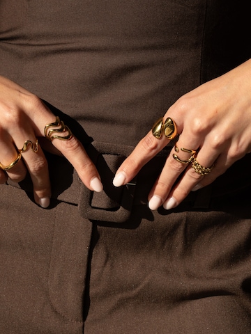hiBALI Ring 'Chunky Edgy'‌‌‌ in Gold