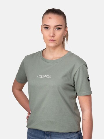 FORSBERG Shirt 'mit Print Damen' in Grün