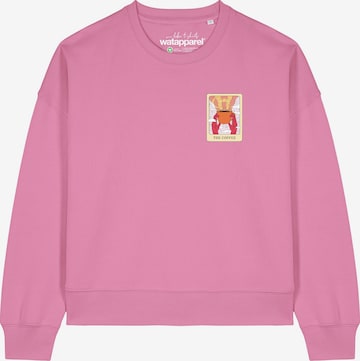 Sweat-shirt 'Tarot The Coffee ' Watapparel en rose : devant