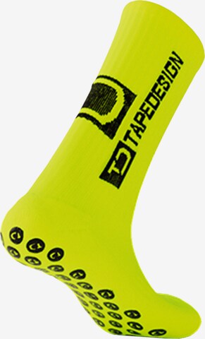 Tapedesign Athletic Socks in Yellow: front