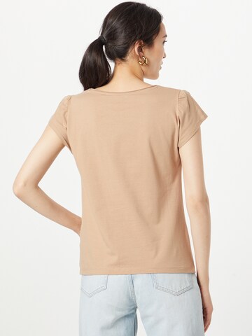TAIFUN T-shirt i brun