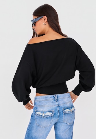 Pull-over Bershka en noir