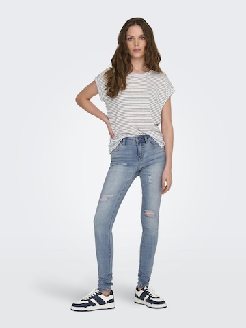 Skinny Jeans 'WAUW' de la ONLY pe albastru
