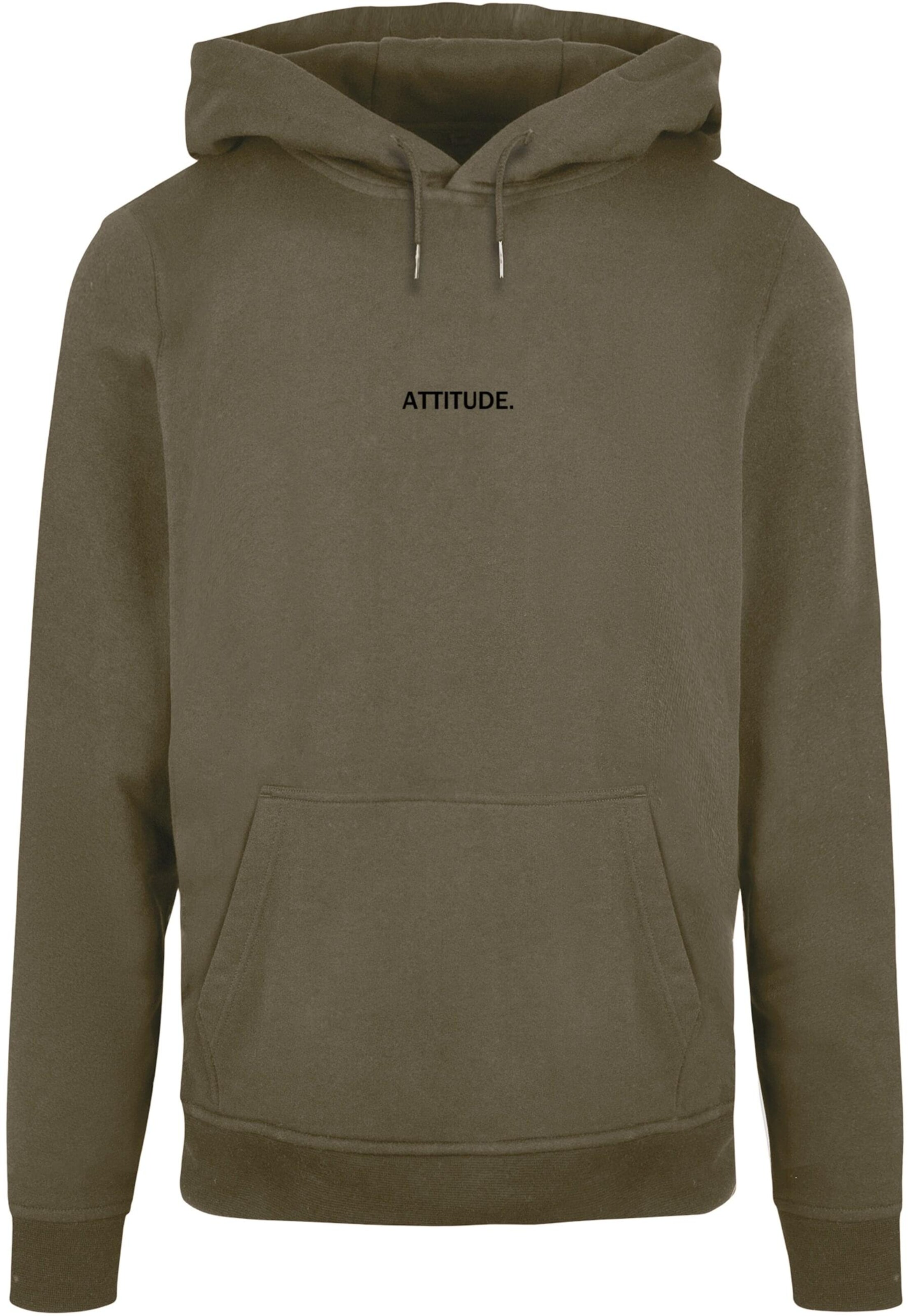 Sweat-shirt 'Attitude' Merchcode en vert : devant