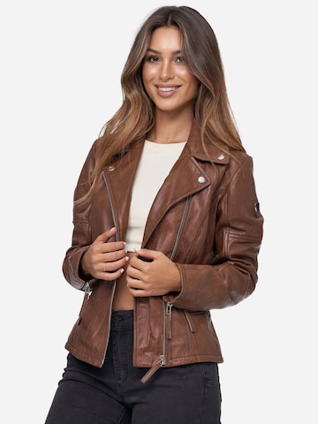 Tazzio Übergangsjacke 'F501' in Braun: Vorderseite