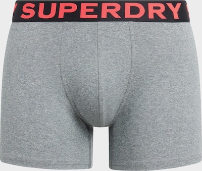 Boxer trumpikės iš Superdry, spalva – mėlyna / margai pilka / žaliosios citrinos spalva / raudona, Prekių apžvalga