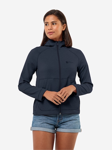 JACK WOLFSKIN Funktionsfleecejacke 'Fernweh' in Blau: predná strana