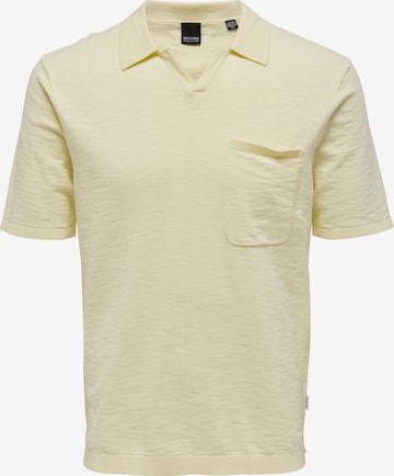 Only & Sons Shirt 'Ace' in Yellow: front