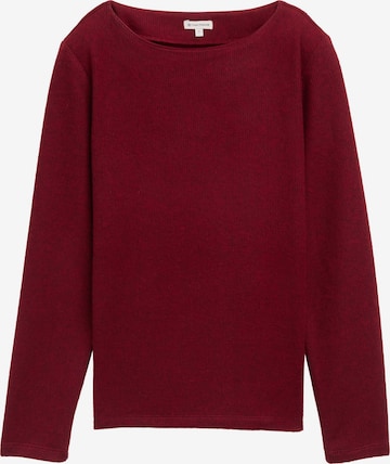 TOM TAILOR Sweatshirt in Rood: voorkant