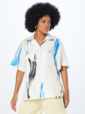 3.1 Phillip Lim Bluse i blå: forside