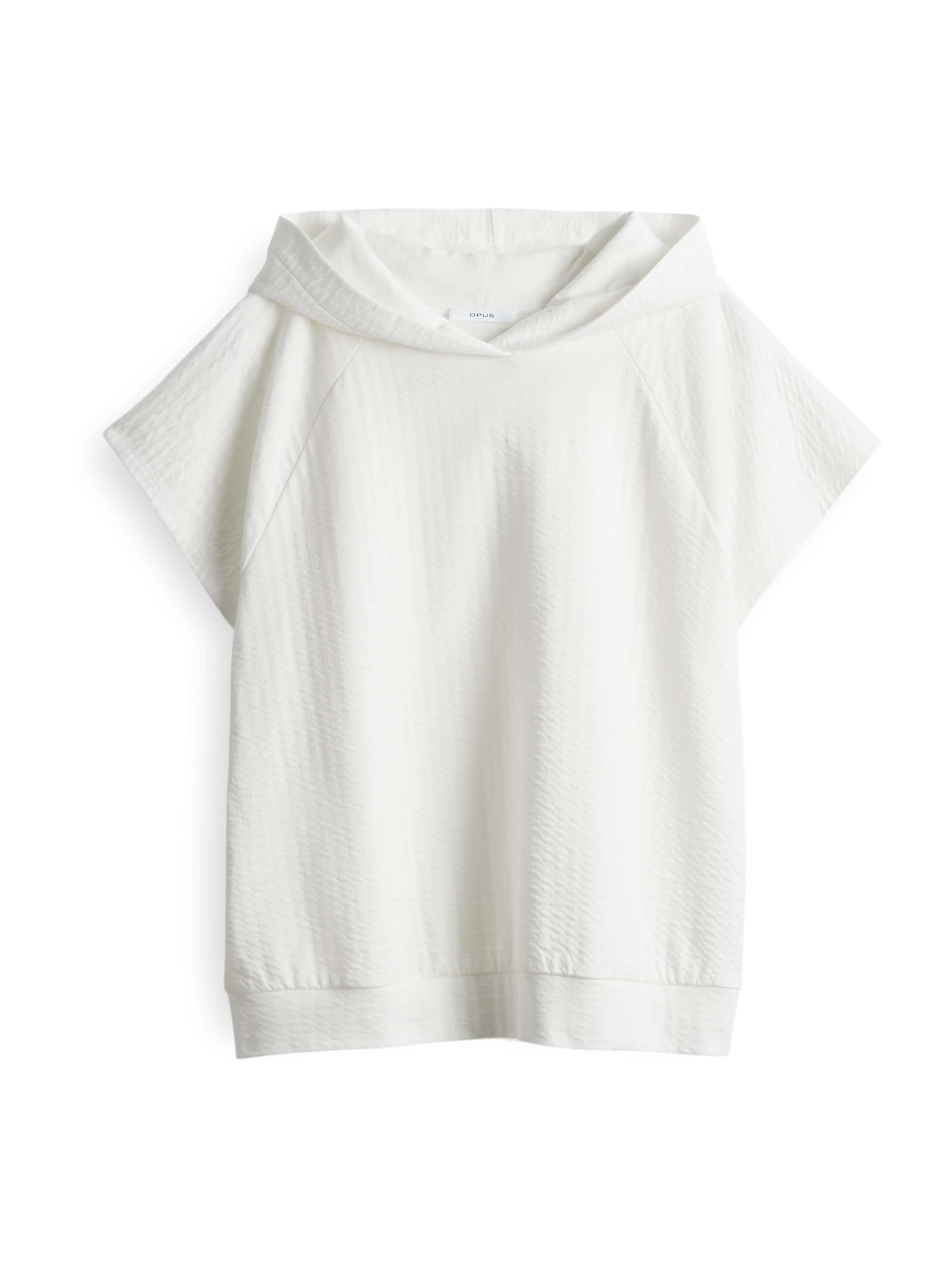 Sweat-shirt 'Gajum' OPUS en blanc : devant