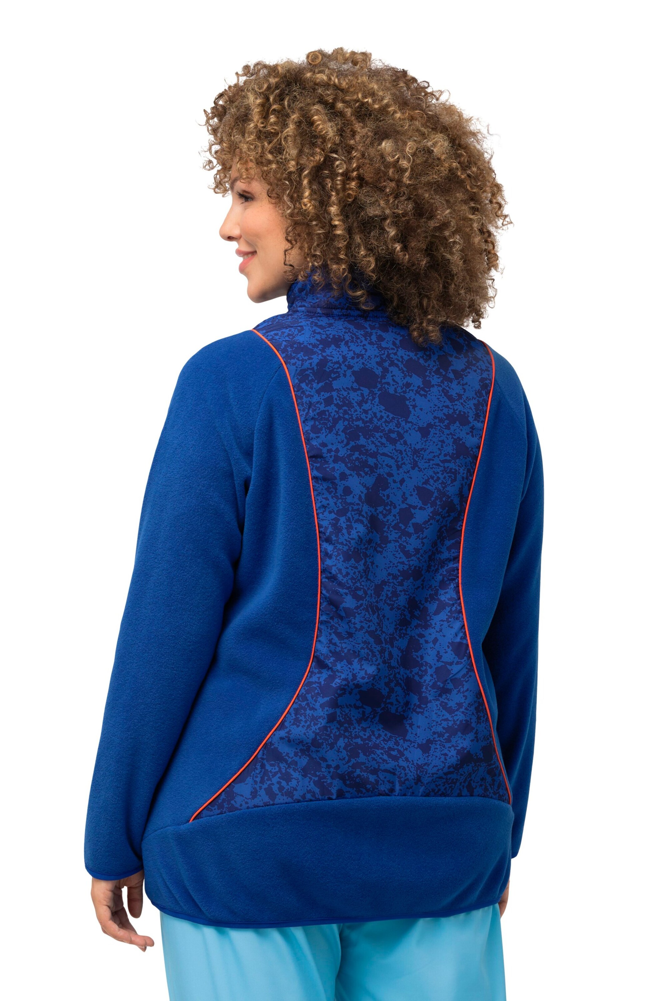 Ulla Popken Sweatvest in Blauw