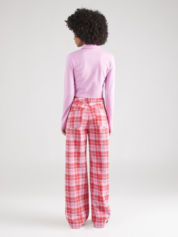 florence by mills exclusive for ABOUT YOU Wide leg Jeans 'Iris' in Roze