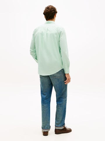 TOMMY HILFIGER Regular fit Srajca 'FLEX' | zelena barva