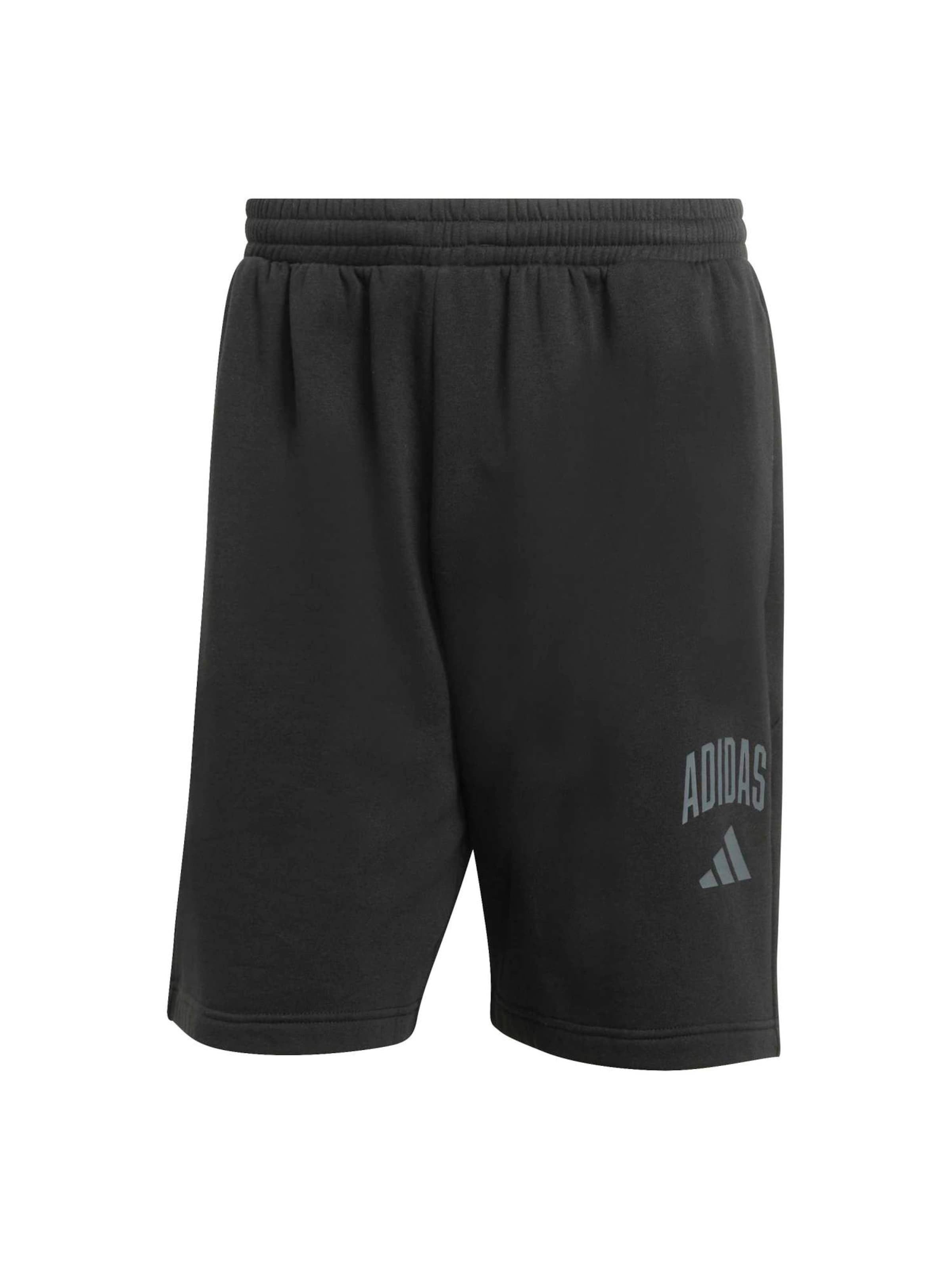 ADIDAS SPORTSWEAR Bő szár Sportnadrágok 'COLLEGIATE' - fekete: elől