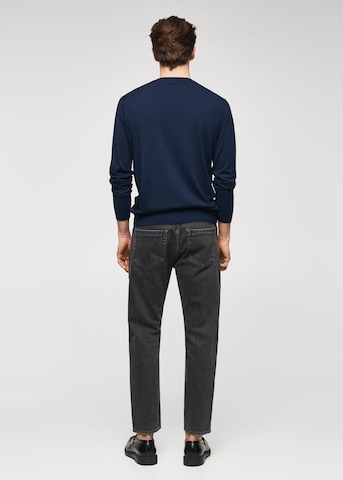 MANGO MAN Pullover 'Seda' in Blau