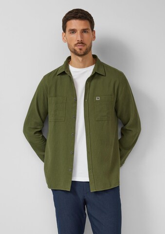 s.Oliver Regular Fit Hemd in Grün: Vorderseite