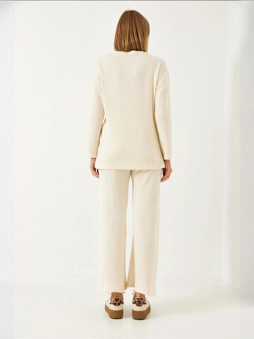 Bianco Lucci - Calças de fato em bege