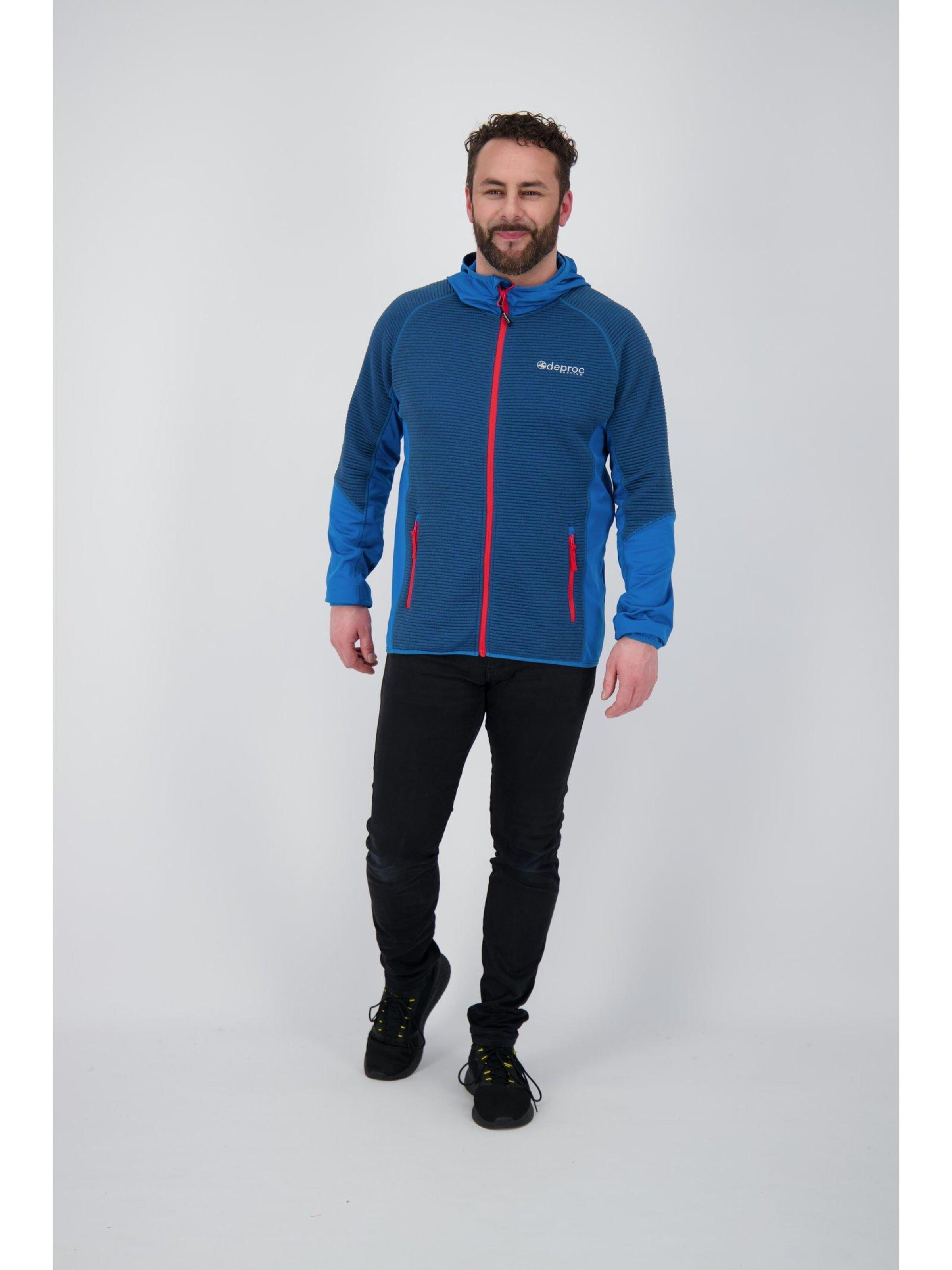 deproc Fleece Jacket 'ELM' in Blue