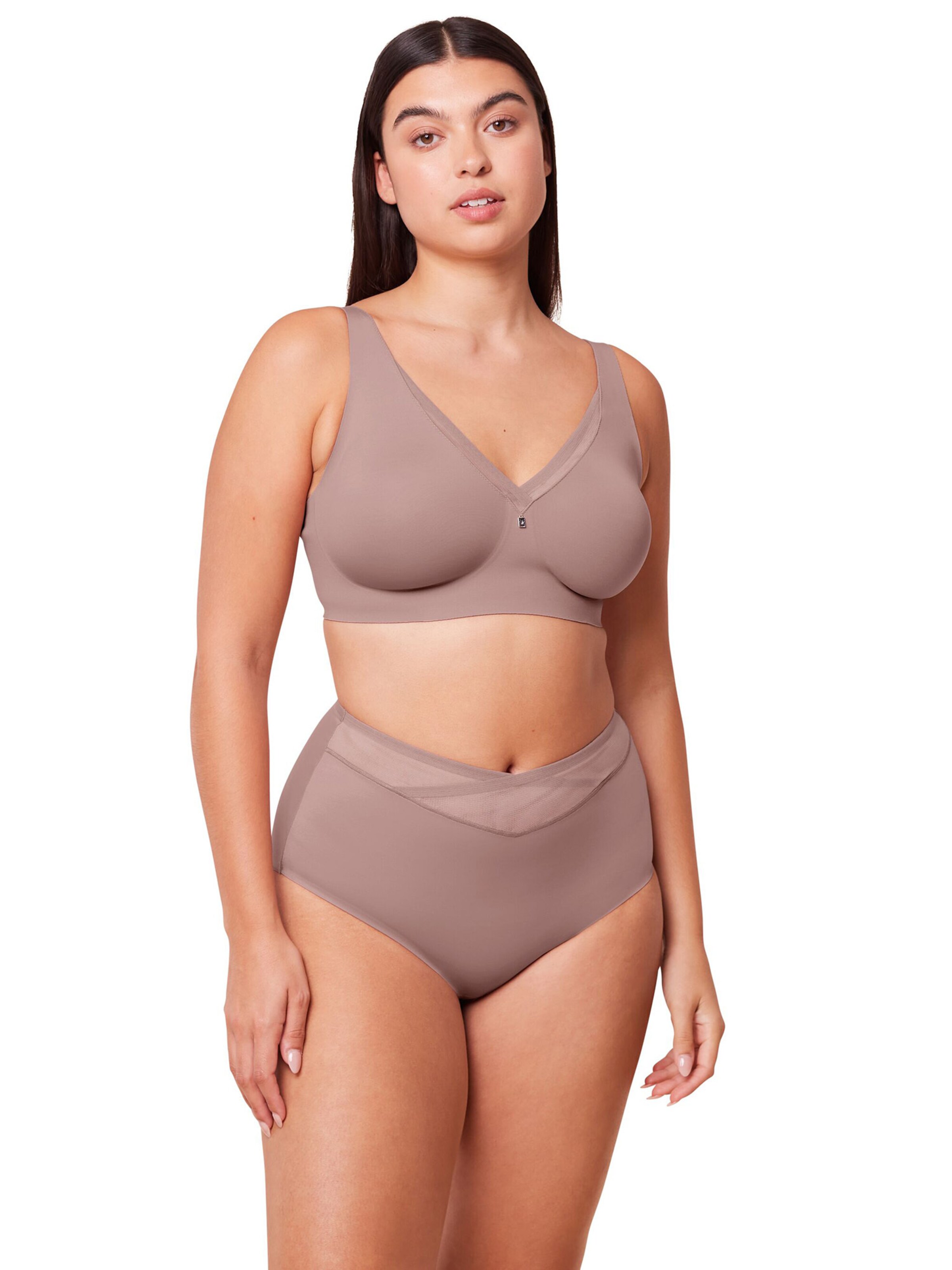 TRIUMPH Bügelloser BH ' True Shape Sensation ' in Braun