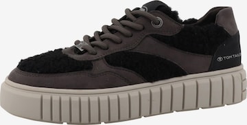 TOM TAILOR Sneakers laag in Zwart: voorkant