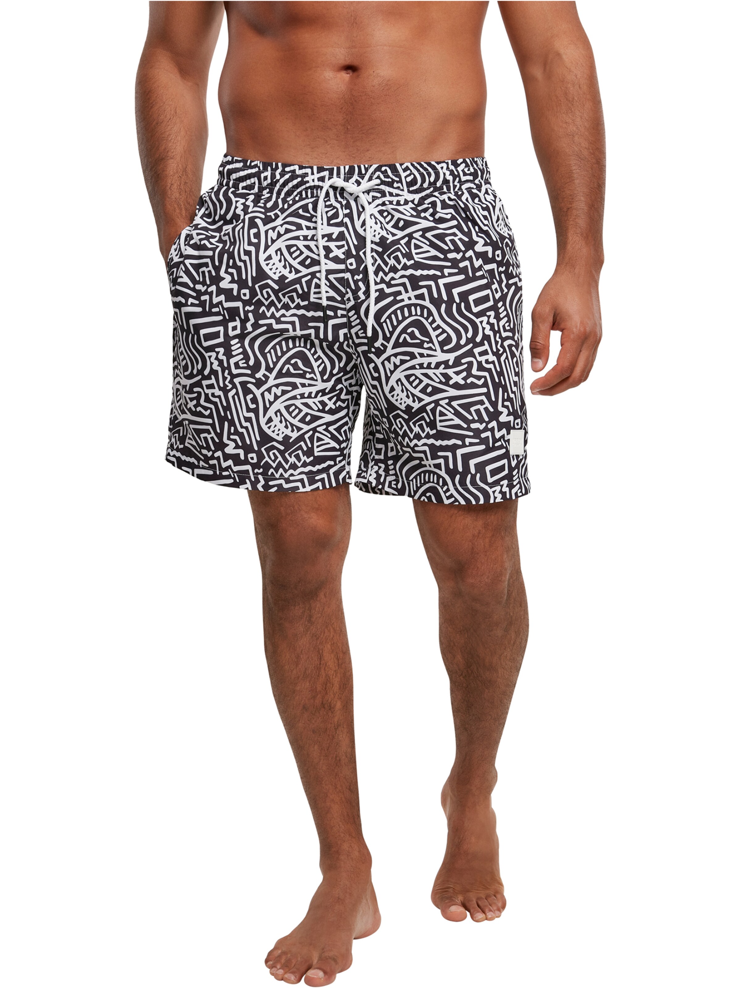 Urban Classics - Bermudas en negro: frente