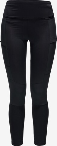 Haglöfs Skinny Outdoor Pants 'Fjell Hybrid' in Black: front