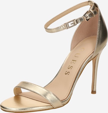 Sandalo con cinturino 'Kabail3' di GUESS in oro: frontale