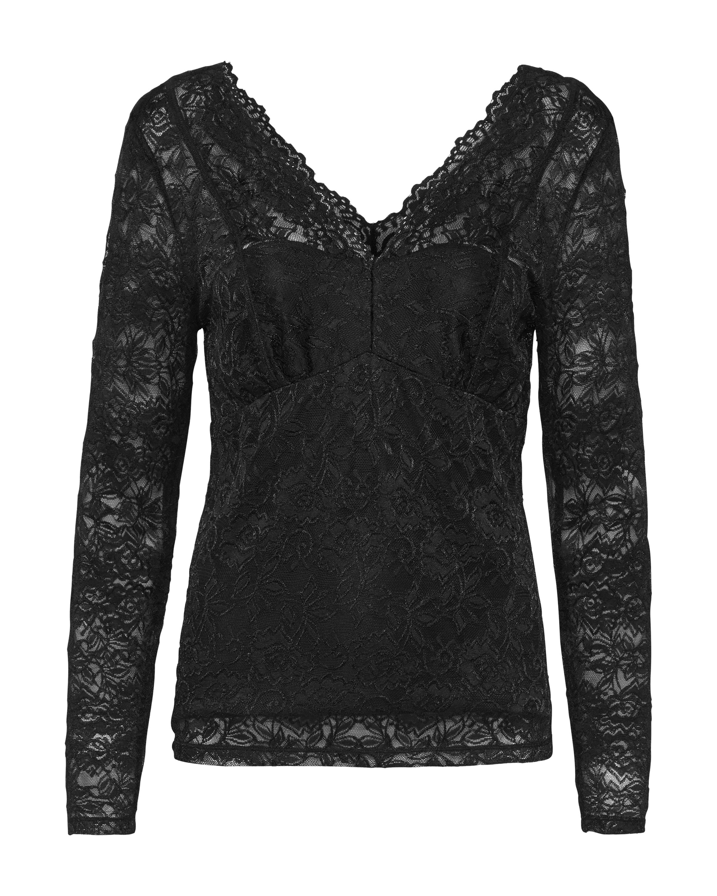 Cream Blúzka 'CR Glaze' - Čierna: predná strana