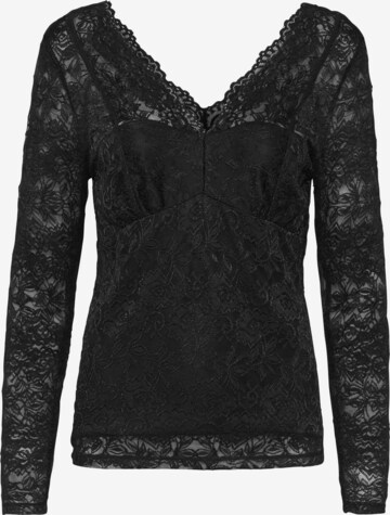 Cream Bluse 'Glaze' in Schwarz: predná strana