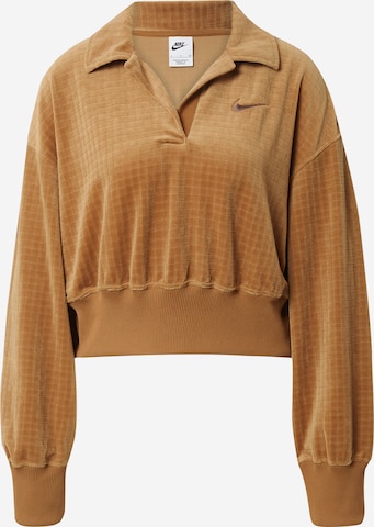 Nike Sportswear - Sudadera en marrón: frente