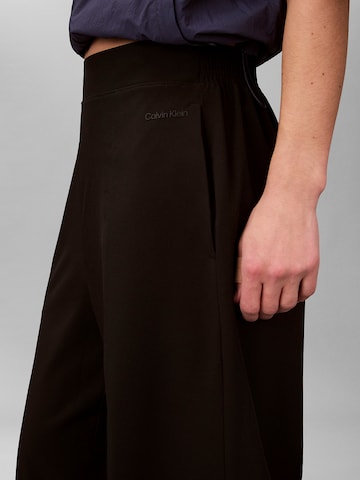 Calvin Klein Wide leg Pants 'Commuter' in Black