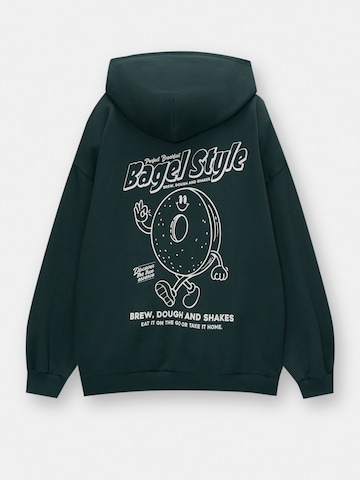 Pull&Bear Суичър в зелено