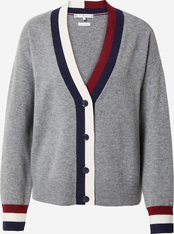 TOMMY HILFIGER Gebreid vest in Grijs: voorkant