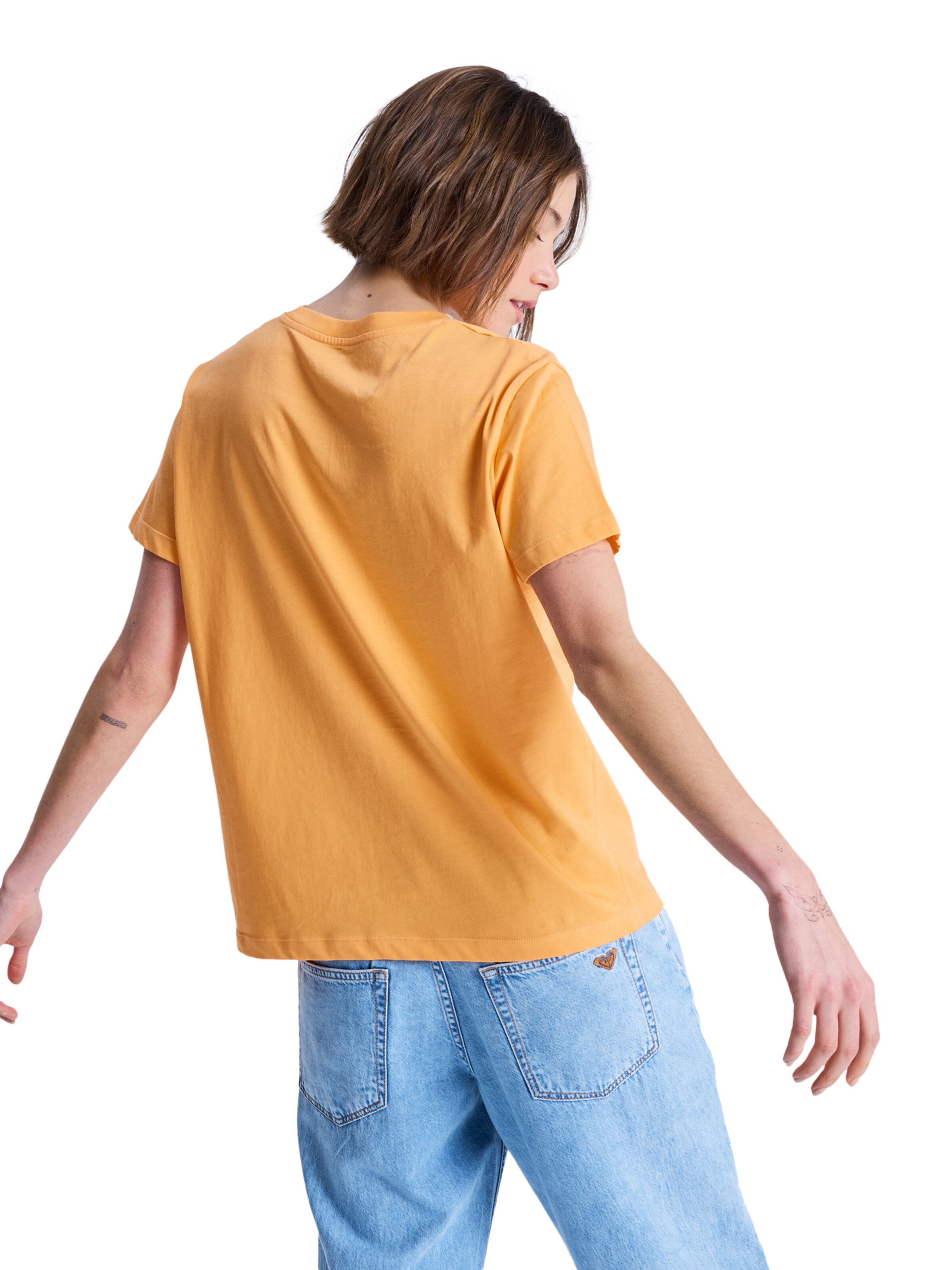 ROXY Performance Shirt 'Ocean Road Art' in Yellow