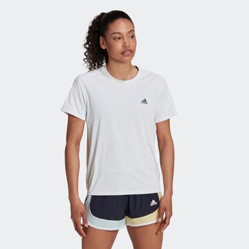balta ADIDAS SPORTSWEAR Sportiniai marškinėliai 'Run It ': priekis