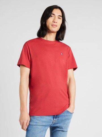 Calvin Klein Jeans T-Shirt in Rot: predná strana